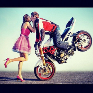 How to win a girl’s heart | #blacklist #motorcycle #cute #girl #kiss ...