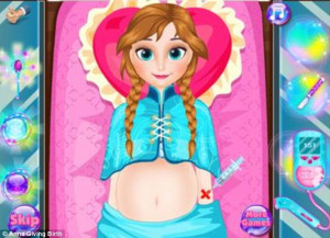 ... available on iTunes asks users to perform a C-SECTION on Princess Anna