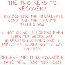 The 2 Keys to #Recovery from an #EatingDisorder More