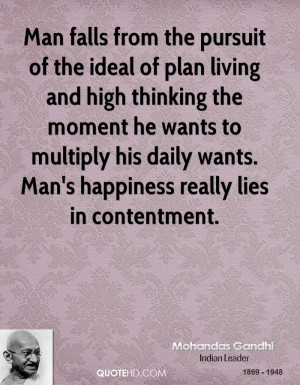 Man falls from the pursuit of the ideal of plan living and high ...