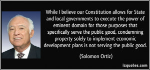 believe our Constitution allows for State and local governments ...