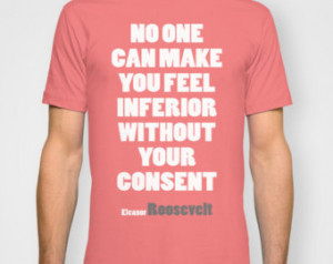 TSHIRT Eleanor Roosevelt Feminist A nti-Rape Quote ...