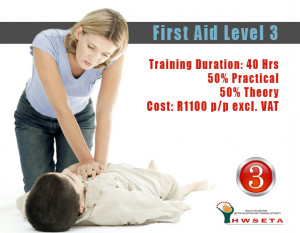 First Aid Level 3 will not be required by the department of labour ...
