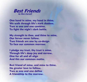 Friendship Poem - Best Friends