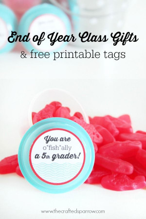 FISH-ALLY Summer Class Gifts & Printable Tags. 7 free tags are ...