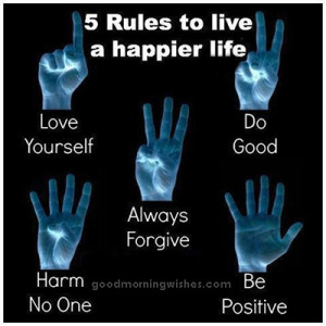 Good Morning Quotes with Pictures: 5 rules to live a life happier