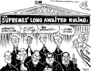 As a note to the reader, most political cartoons are against ...