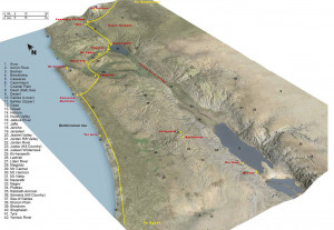 topography of jerusalem map