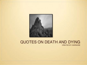 Death and dying quotes