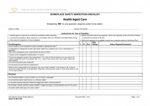 Workplace Safety Inspection Checklist picture
