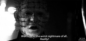 gif ~ gifs quote Black and White morbid 4k Macabre terror Hellraiser ...