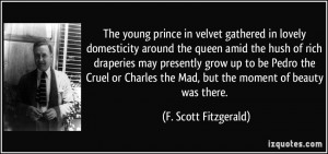prince in velvet gathered in lovely domesticity around the queen amid ...