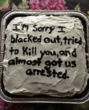 Please accept my apology…