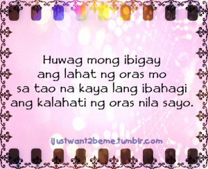 tagalog quotes #tagalog #pinoy #pinoy quotes #Oras #time #love # ...