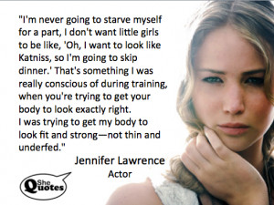 Jennifer Lawrence is fit and strong #shequotes #quote #health #fitness ...