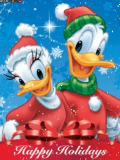 Postales Navidad Nuevo Patos Disney Merry Christmas