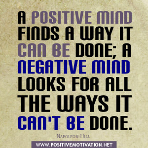 positive mind quotes, Napoleon Hill quotes