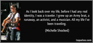 As I look back over my life, before I had any real identity, I was a ...