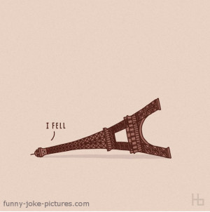 Eiffel Tower Funny Cartoon Picture France Paris