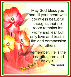 May God Bless You And Fill Your Heart With Countless Beautiful ...