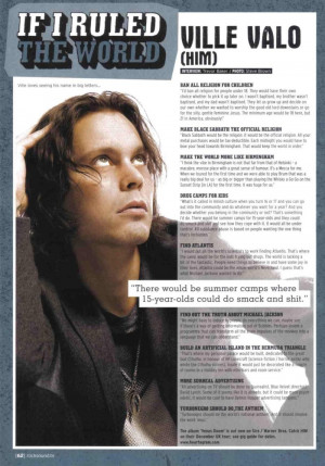 Ville Valo quotes