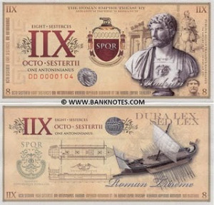 Front: Hadrian - Publius Aelius Traianus Hadrianus; Roman coin; Coat ...