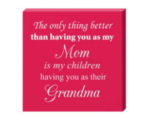 Canvas- Mother's Day gift, you as a mom canvas, grandma quote canvas ...
