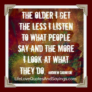 Actions speak loud and clear