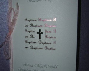 person alized Baptism Christening Dedication card Goddaughter ...
