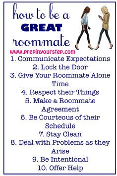 How To Be A GREAT Roommate More
