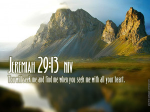 Jeremiah 29:13 – Seek With All Your Heart Papel de Parede Imagem
