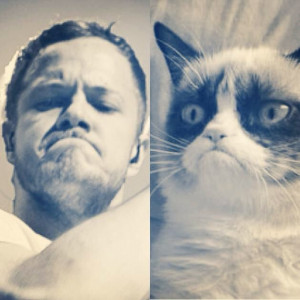 Dan Reynolds and Grumpy Cat