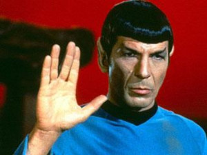 Leonard Nimoy as Spock on 