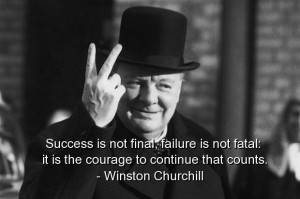 Winston churchill, quotes, sayings, quote, courage, success, famous
