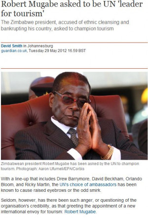 Improbable as it seems, the Zimbabwean president, who is widely ...