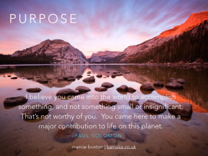 As we begin 2014. Let’s begin with thinking about PURPOSE. That is ...