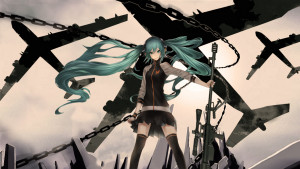 Anime - Vocaloid Hatsune Miku Chain Airplane Weapon Sniper Battlefield ...