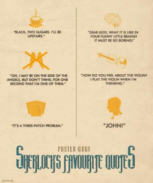 Sherlock quotes poster 1
