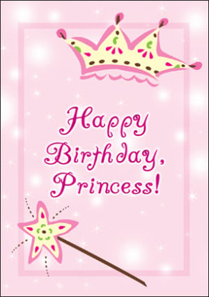 princess birthday cards happy birthday princess card happy birthday ...