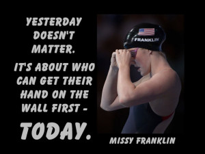 Missy Franklin Olympic Swimming Champion Swimmer Photo Quote Poster ...