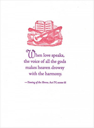 ... the gods makes heaven drowsy with the harmony.