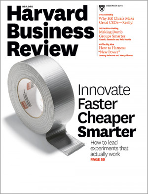 Harvard Business Review, December 2014