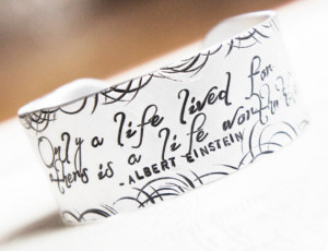 Personalized Quote Cuff Bracelet Hand Stamped Custom Lyrics Saying ...