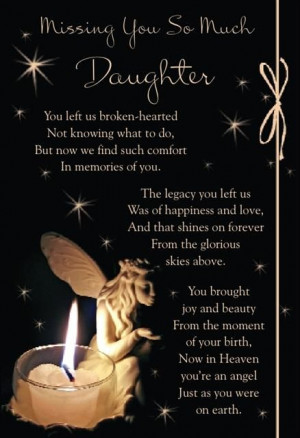 you my daughters heavens angel quotes daughters bereavement mothers ...