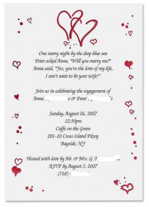 Wedding Invitations | Vintage-style Engagement Party Invitation