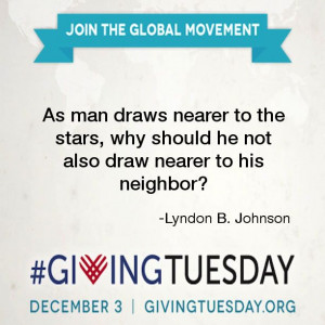 Lyndon B. Johnson #quote #giving #service #GivingTuesday