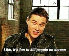 Sam Underwood The Following interview, and yes i'm getting this stuff ...