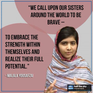 Malala Yousafzai - one of the most inspirational people in the world.