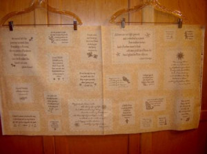 Details about Fabric Timeless FRIENDSHIP QUOTES PANEL from Bible ...