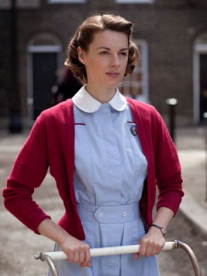 Jessica Raine was very nervous the first time she held a baby in Call ...